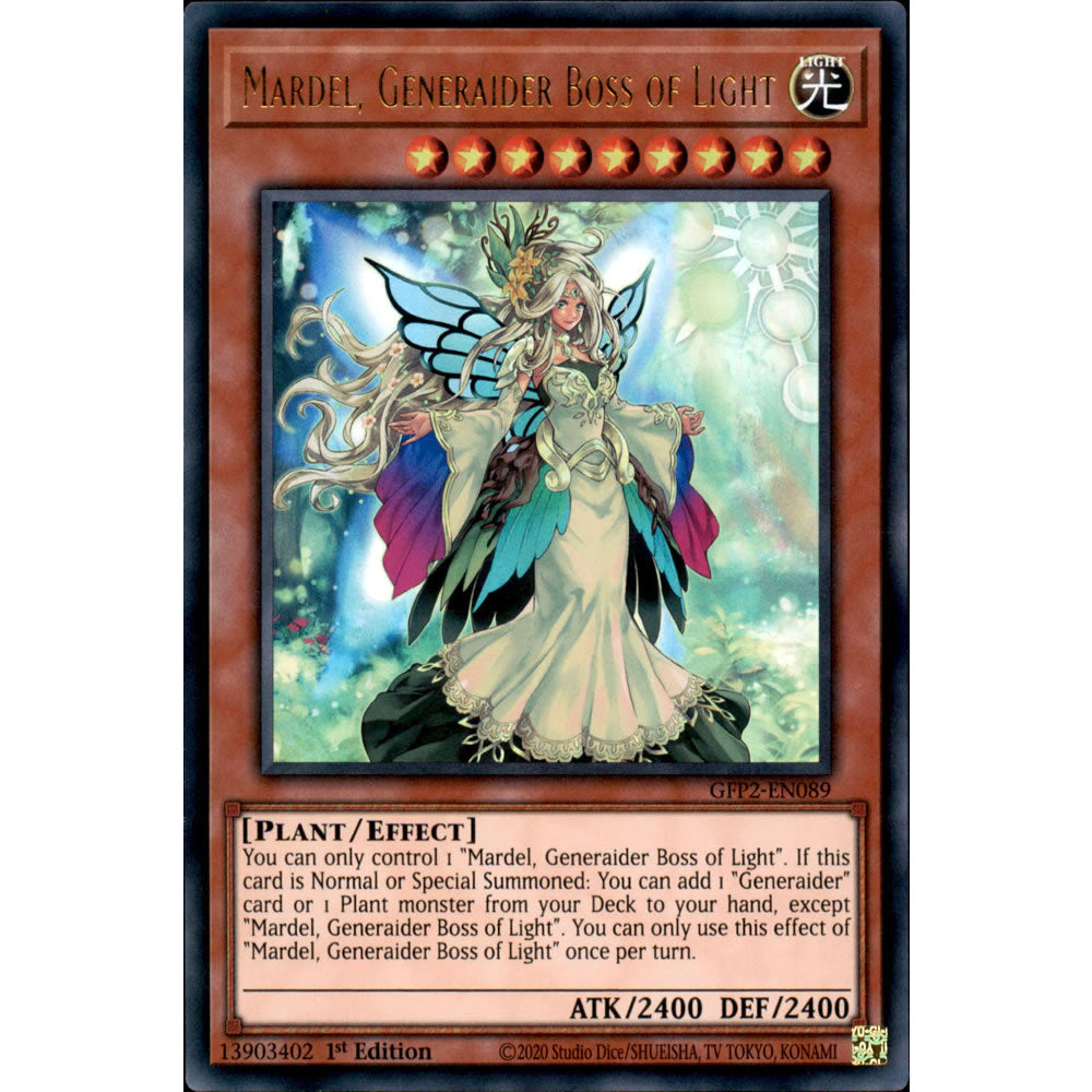 Mardel, Generaider Boss of Light GFP2-EN089 Yu-Gi-Oh! Card from the Ghosts From the Past: The 2nd Haunting Set