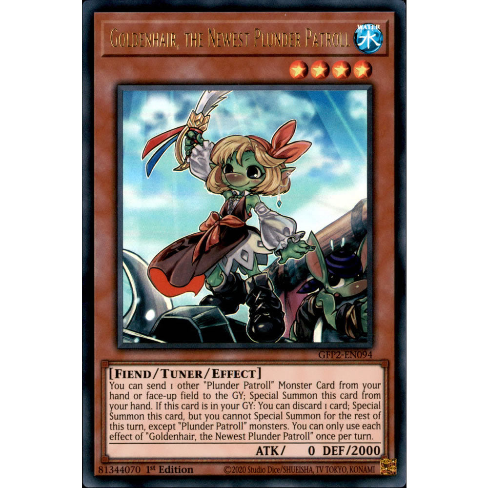 Goldenhair, the Newest Plunder Patroll GFP2-EN094 Yu-Gi-Oh! Card from the Ghosts From the Past: The 2nd Haunting Set