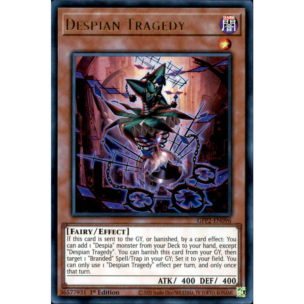 Despian Tragedy GFP2-EN096 Yu-Gi-Oh! Card from the Ghosts From the Past: The 2nd Haunting Set