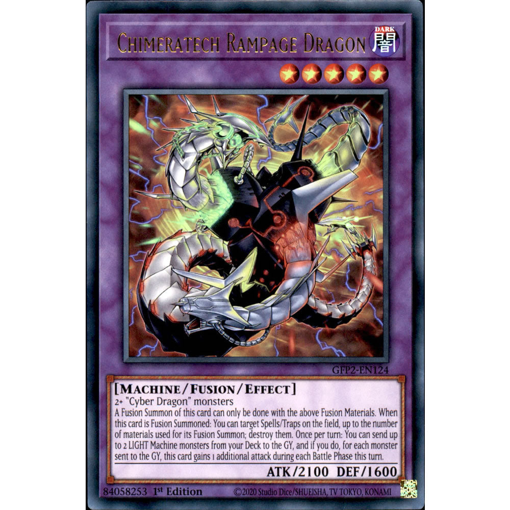 Chimeratech Rampage Dragon GFP2-EN124 Yu-Gi-Oh! Card from the Ghosts From the Past: The 2nd Haunting Set