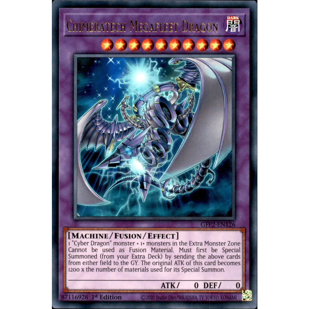 Chimeratech Megafleet Dragon GFP2-EN126 Yu-Gi-Oh! Card from the Ghosts From the Past: The 2nd Haunting Set