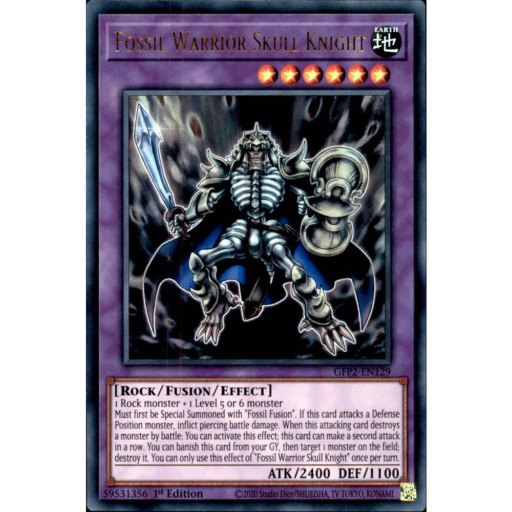 Fossil Warrior Skull Knight GFP2-EN129 Yu-Gi-Oh! Card from the Ghosts From the Past: The 2nd Haunting Set