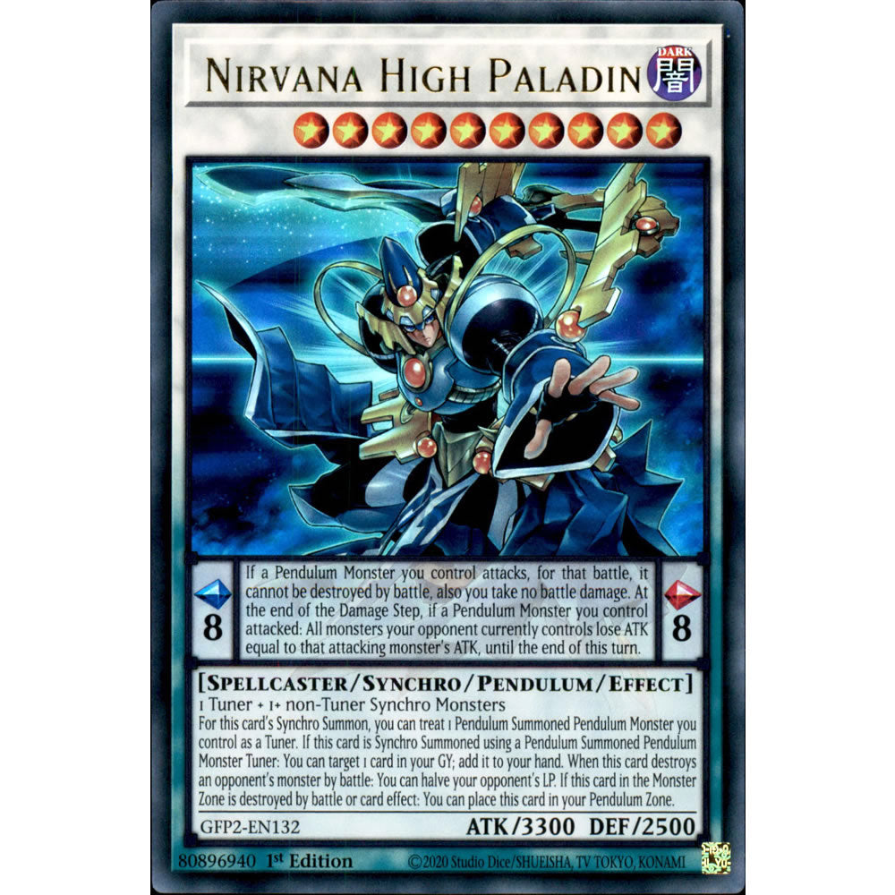Nirvana High Paladin GFP2-EN132 Yu-Gi-Oh! Card from the Ghosts From the Past: The 2nd Haunting Set
