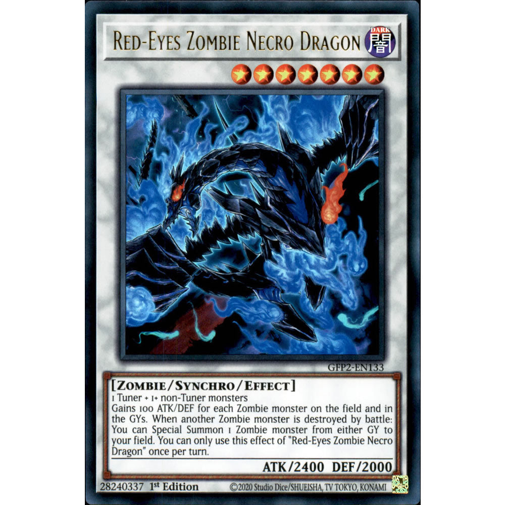 Red-Eyes Zombie Necro Dragon GFP2-EN133 Yu-Gi-Oh! Card from the Ghosts From the Past: The 2nd Haunting Set