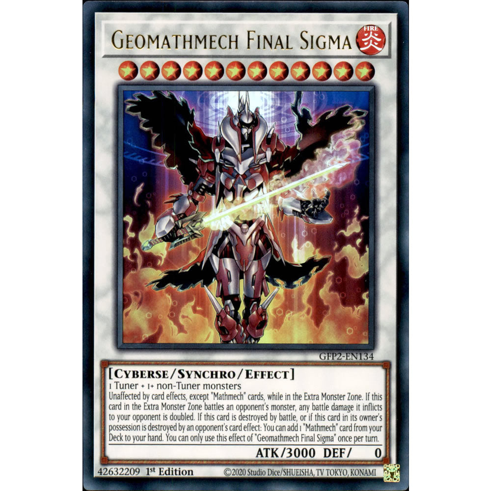 Geomathmech Final Sigma GFP2-EN134 Yu-Gi-Oh! Card from the Ghosts From the Past: The 2nd Haunting Set