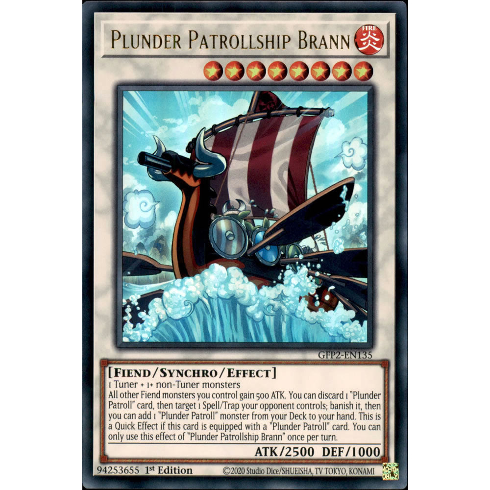 Plunder Patrollship Brann GFP2-EN135 Yu-Gi-Oh! Card from the Ghosts From the Past: The 2nd Haunting Set