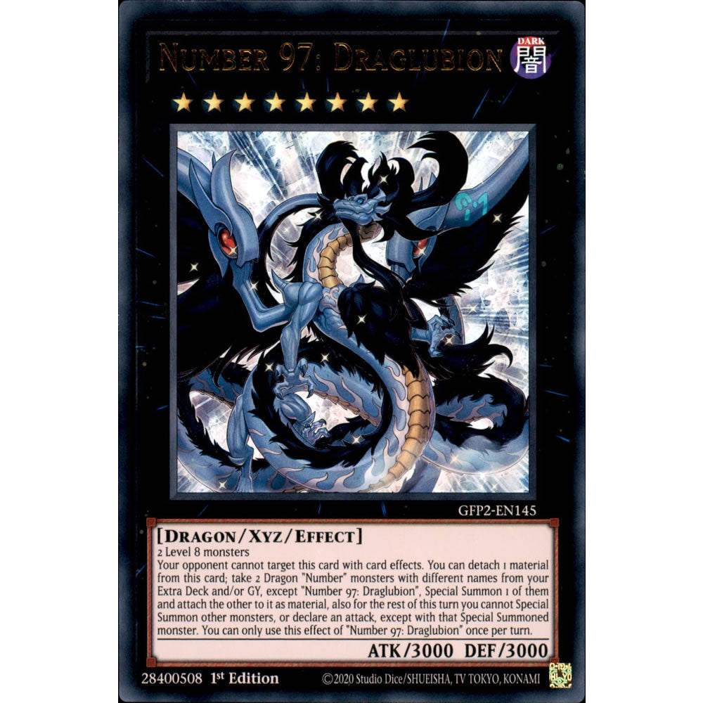 Number 97: Draglubion GFP2-EN145 Yu-Gi-Oh! Card from the Ghosts From the Past: The 2nd Haunting Set