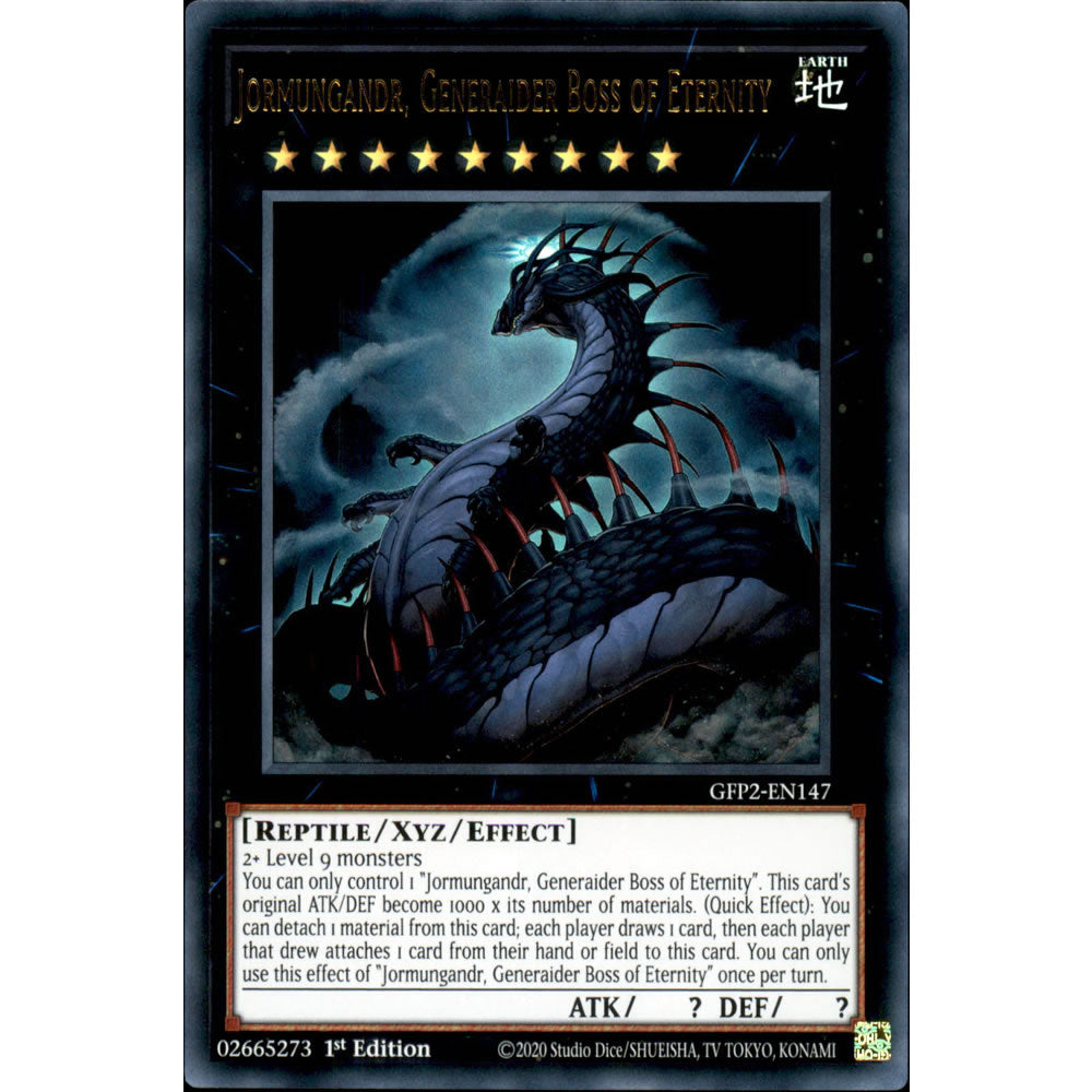 Jormungandr, Generaider Boss of Eternity GFP2-EN147 Yu-Gi-Oh! Card from the Ghosts From the Past: The 2nd Haunting Set