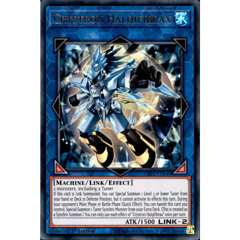 Crystron Halqifibrax GFP2-EN149 Yu-Gi-Oh! Card from the Ghosts From the Past: The 2nd Haunting Set