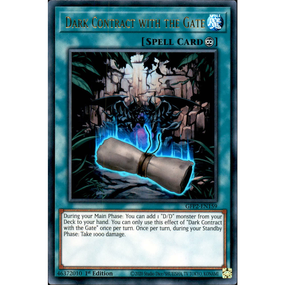 Dark Contract with the Gate GFP2-EN159 Yu-Gi-Oh! Card from the Ghosts From the Past: The 2nd Haunting Set