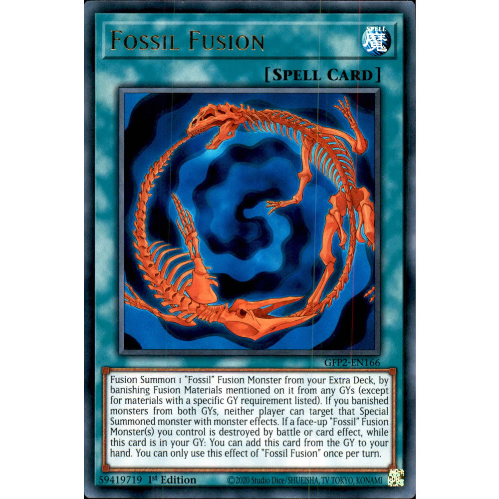 Fossil Fusion GFP2-EN166 Yu-Gi-Oh! Card from the Ghosts From the Past: The 2nd Haunting Set