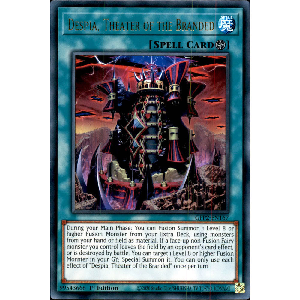 Despia, Theater of the Branded GFP2-EN167 Yu-Gi-Oh! Card from the Ghosts From the Past: The 2nd Haunting Set