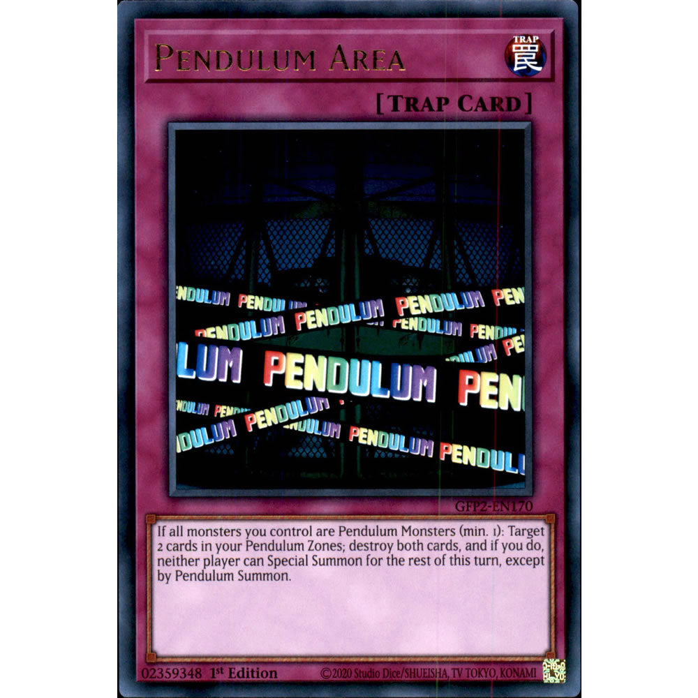 Pendulum Area GFP2-EN170 Yu-Gi-Oh! Card from the Ghosts From the Past: The 2nd Haunting Set