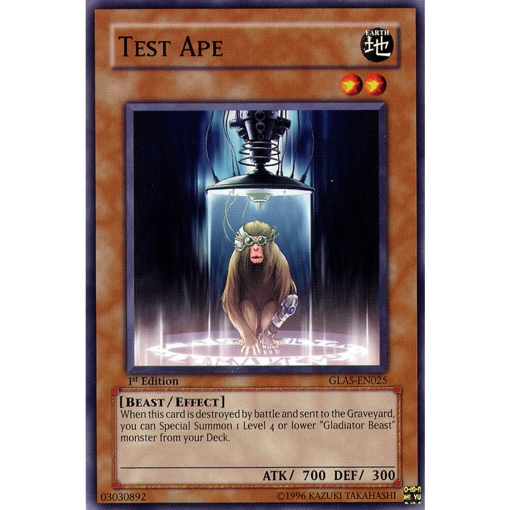 Test Ape GLAS-EN025 Yu-Gi-Oh! Card - Deckboosters Test Ape GLAS-EN025 Yu-Gi-Oh! Card - Deckboosters