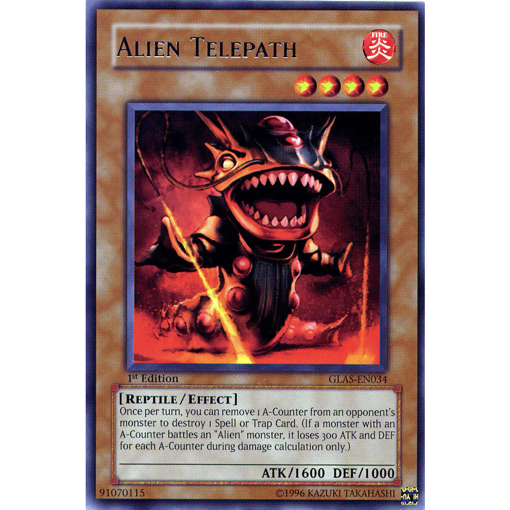 Alien Telepath GLAS-EN034 Yu-Gi-Oh! Card from the Gladiator's Assault Set