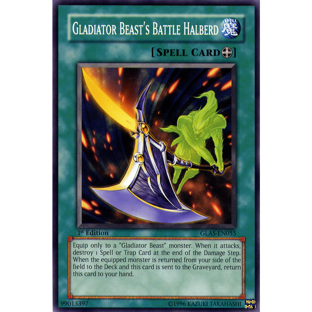 Gladiator Beast's Battle Halberd GLAS-EN055 Yu-Gi-Oh! Card Gladiator Beast's Battle Halberd GLAS-EN055 Yu-Gi-Oh! Card