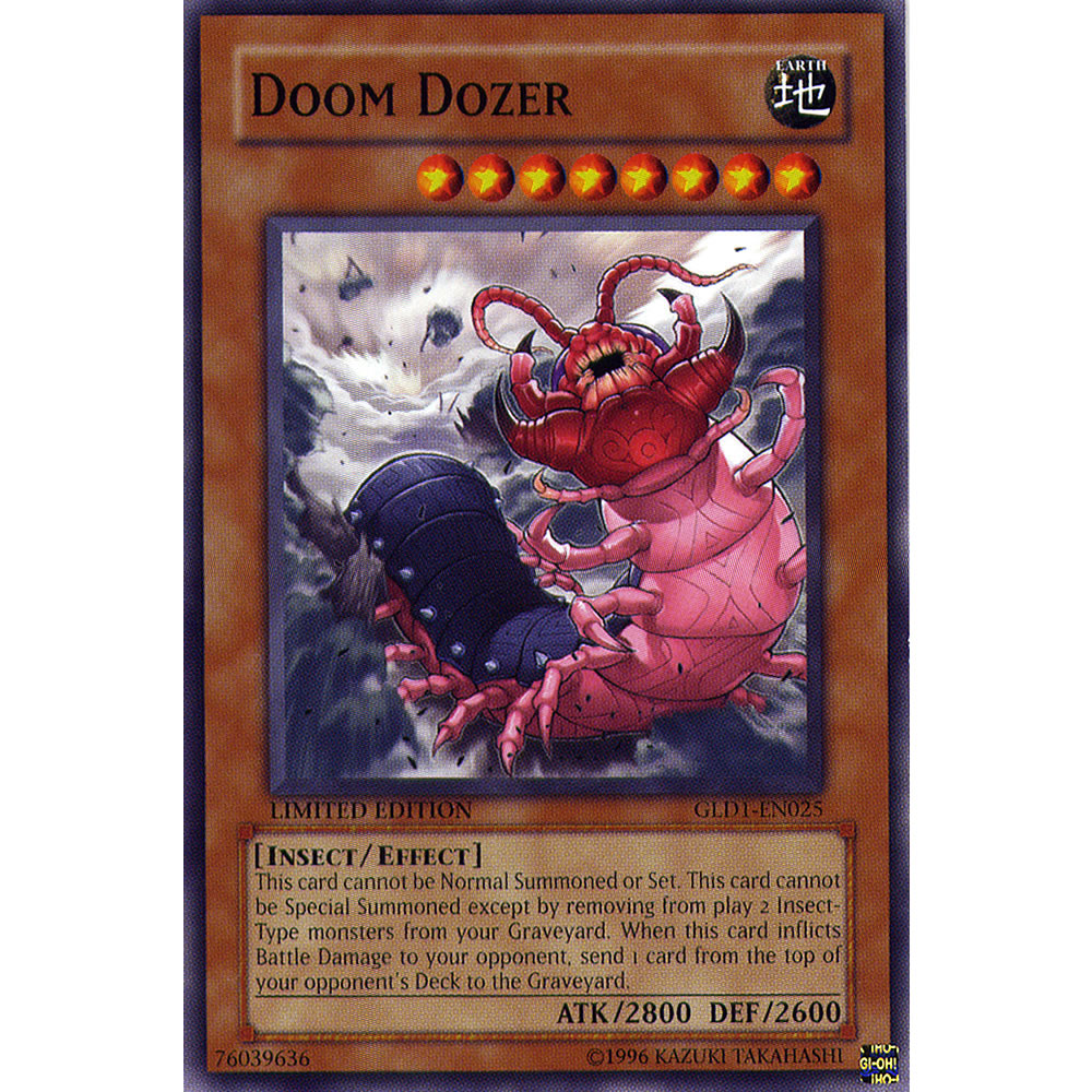 Doom Dozer GLD1-EN025 Yu-Gi-Oh! Card from the Gold Series 1 Set