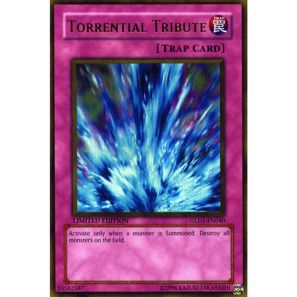 Torrential Tribute GLD1-EN040 Yu-Gi-Oh! Card from the Gold Series 1 Set