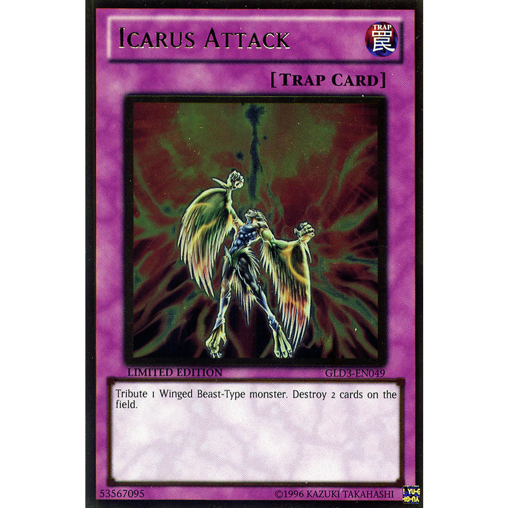 Icarus Attack GLD3-EN049 Yu-Gi-Oh! Card from the Gold Series 3 Set