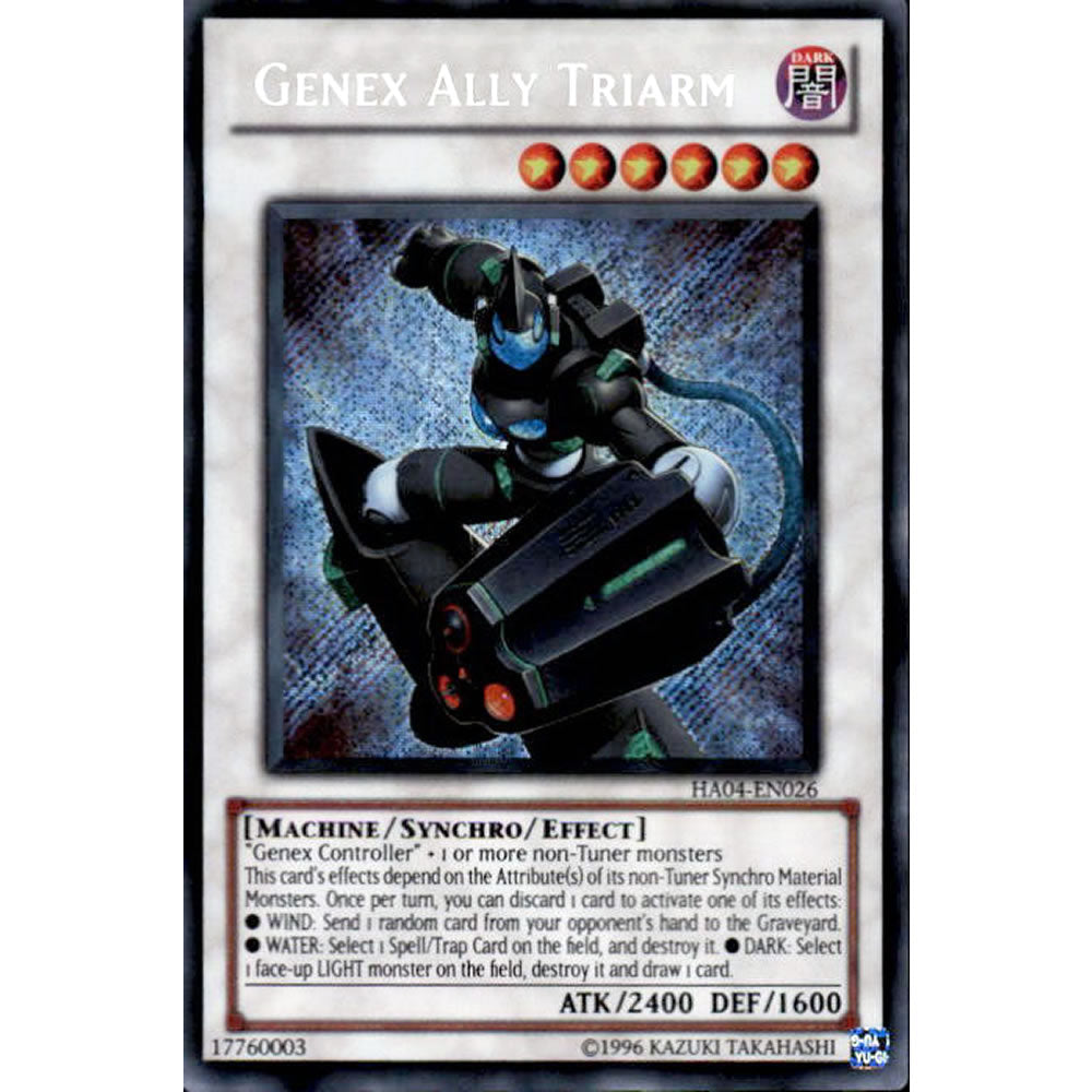 Genex Ally Triarm HA04-EN026 Yu-Gi-Oh! Card from the Hidden Arsenal 4: Trishula's Triumph Set