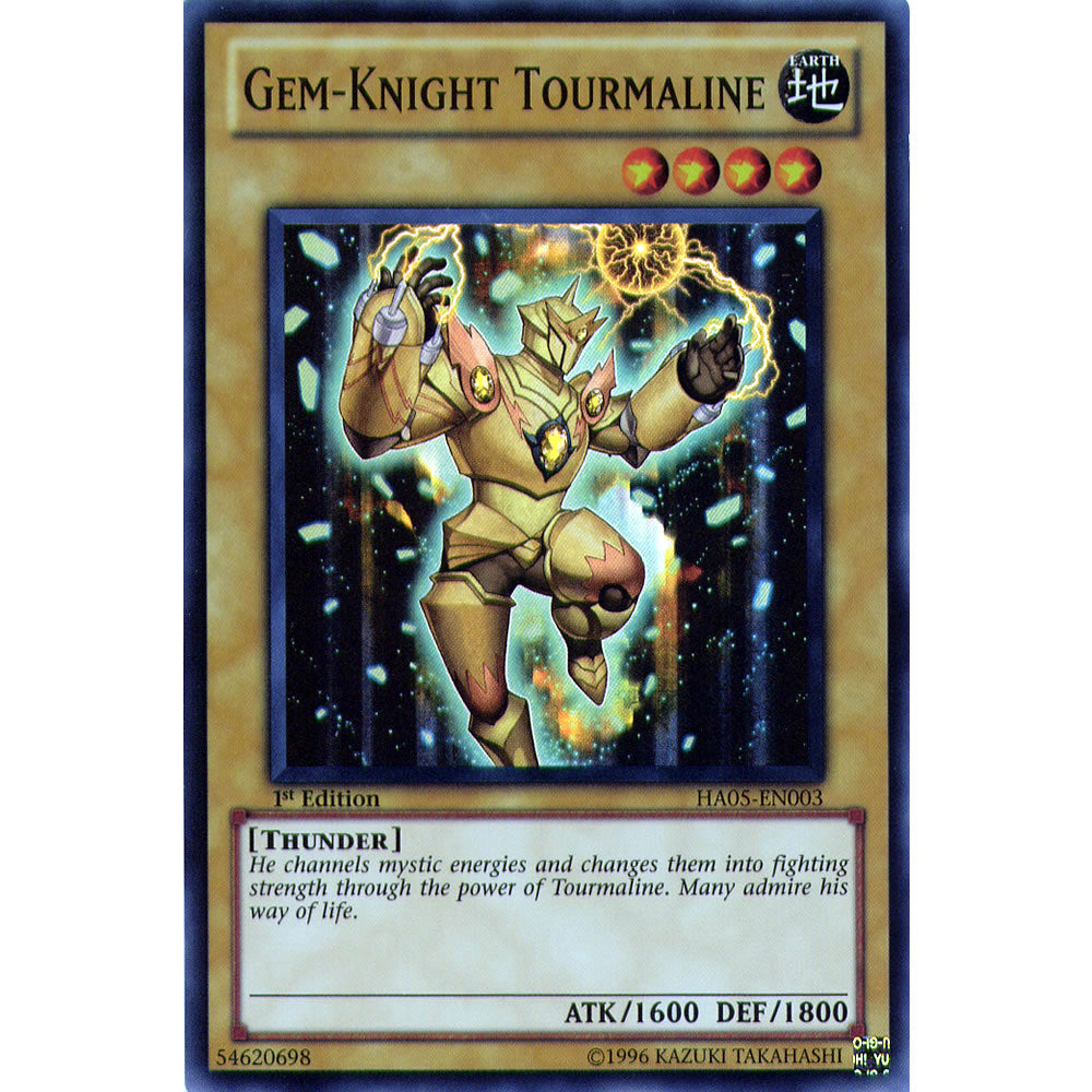 Gem-Knight Tourmaline HA05-EN003 Yu-Gi-Oh! Card from the Hidden Arsenal 5: Steelswarm Invasion Set