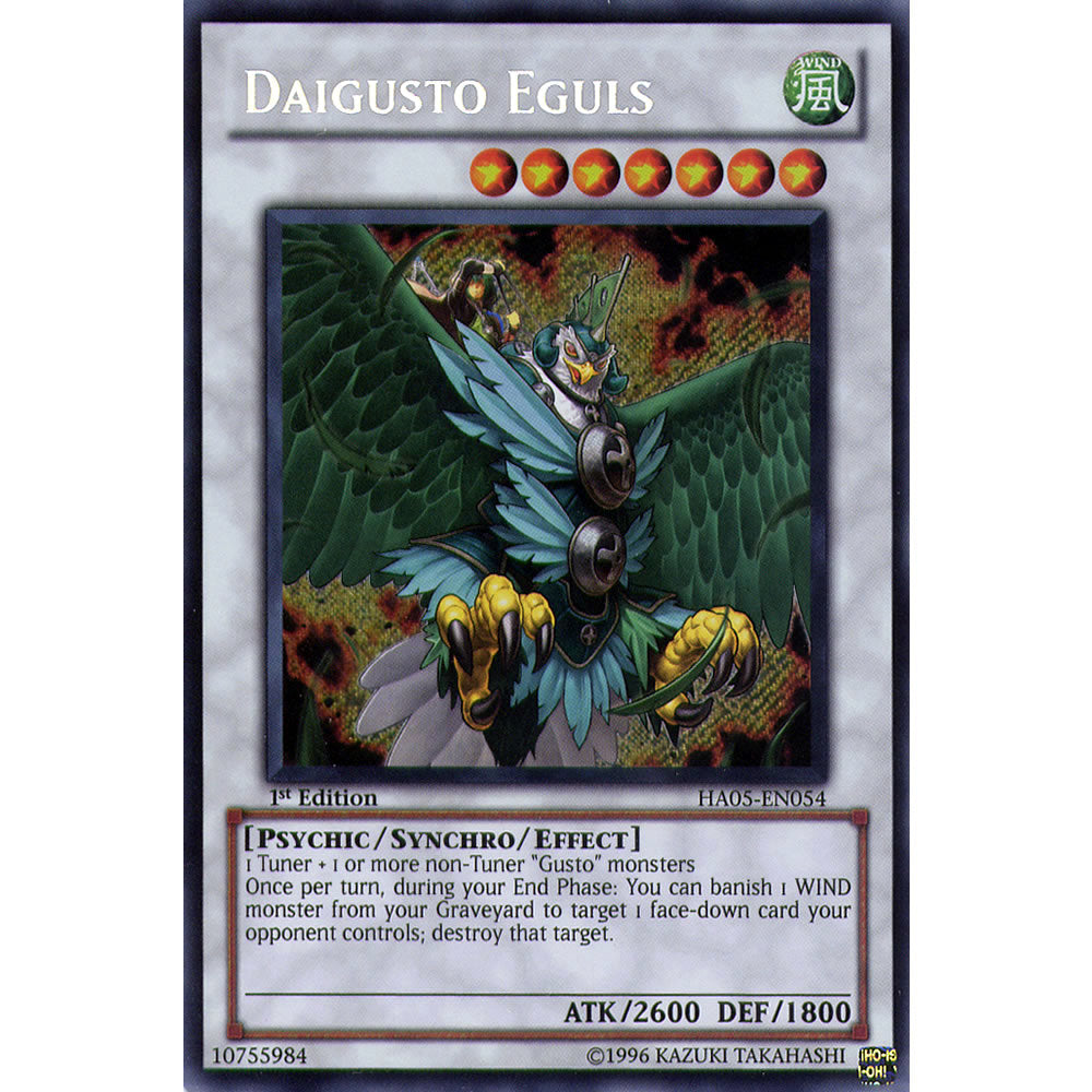 Daigusto Eguls HA05-EN054 Yu-Gi-Oh! Card from the Hidden Arsenal 5: Steelswarm Invasion Set