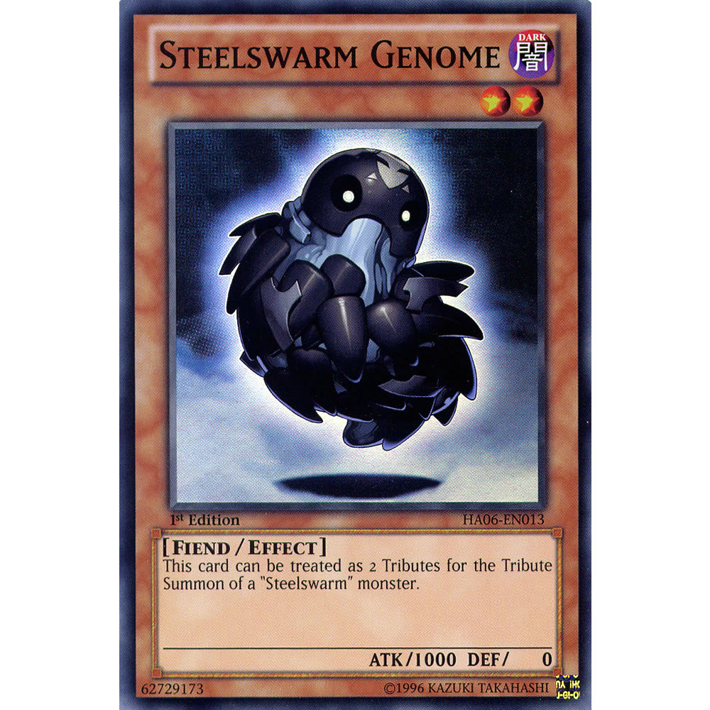 Steelswarm Genome HA06-EN013 Yu-Gi-Oh! Card from the Hidden Arsenal 6: Omega Xyz Set