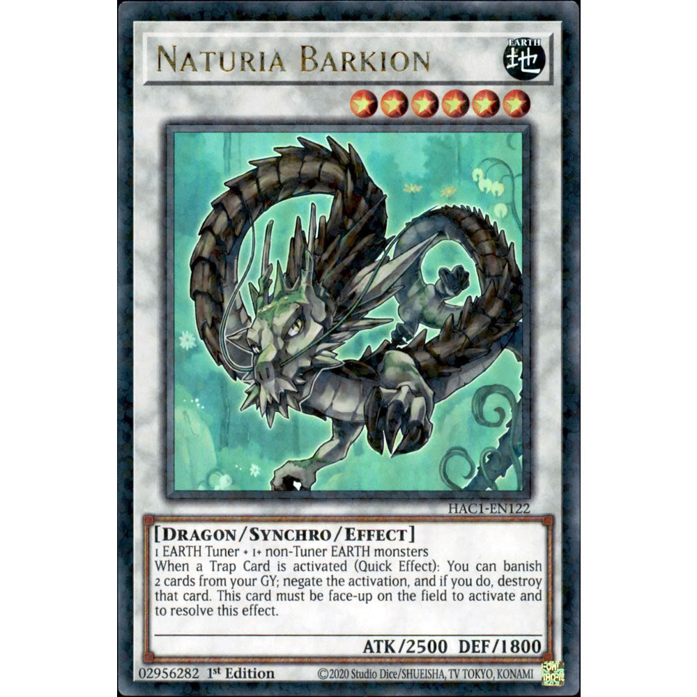 Naturia Barkion HAC1-EN122 Yu-Gi-Oh! Card - Deckboosters Naturia Barkion HAC1-EN122 Yu-Gi-Oh! Card - Deckboosters