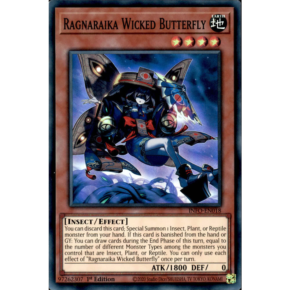 Ragnaraika Wicked Butterfly INFO-EN018 Yu-Gi-Oh! Card Ragnaraika Wicked Butterfly INFO-EN018 Yu-Gi-Oh! Card
