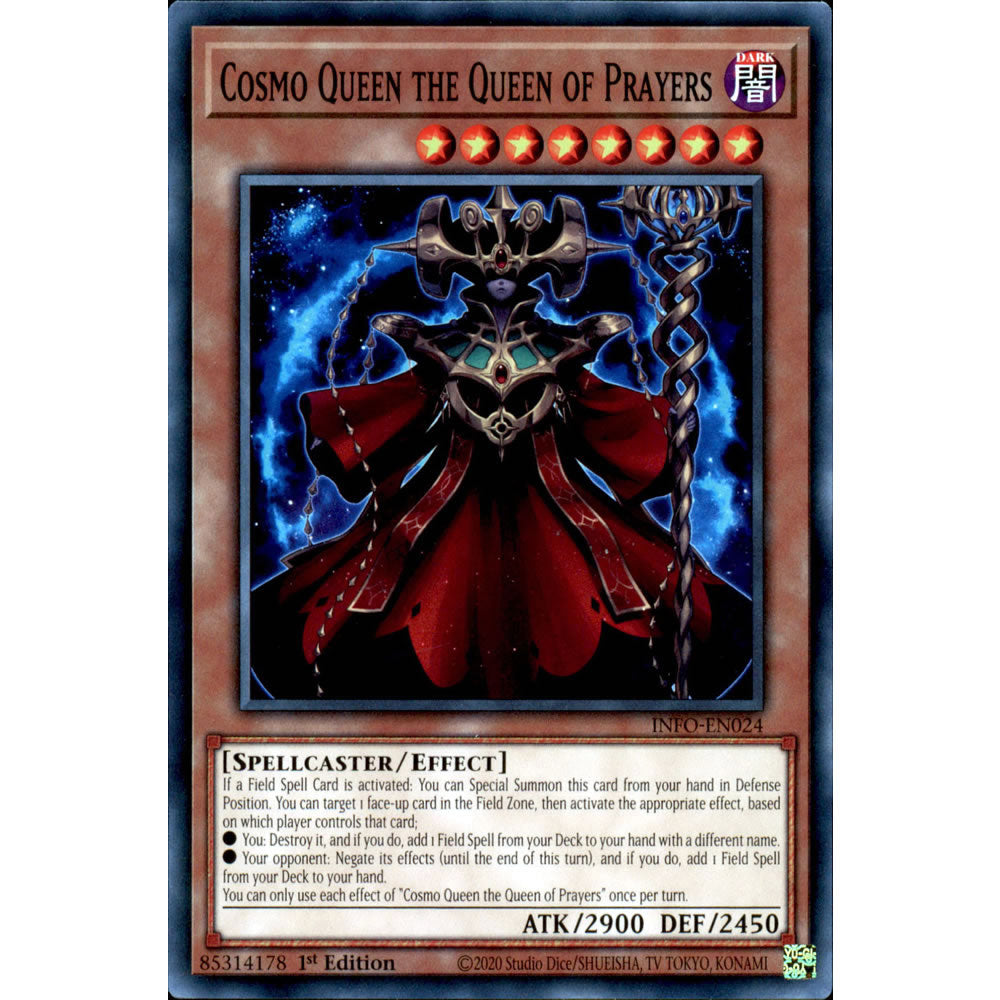 yugioh card cosmo queen Cosmo Queen the Queen of Prayers INFO-EN024 Yu-Gi-Oh! Card