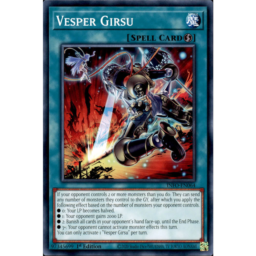 Vesper Girsu INFO-EN064 Yu-Gi-Oh! Card from the The Infinite Forbidden Set