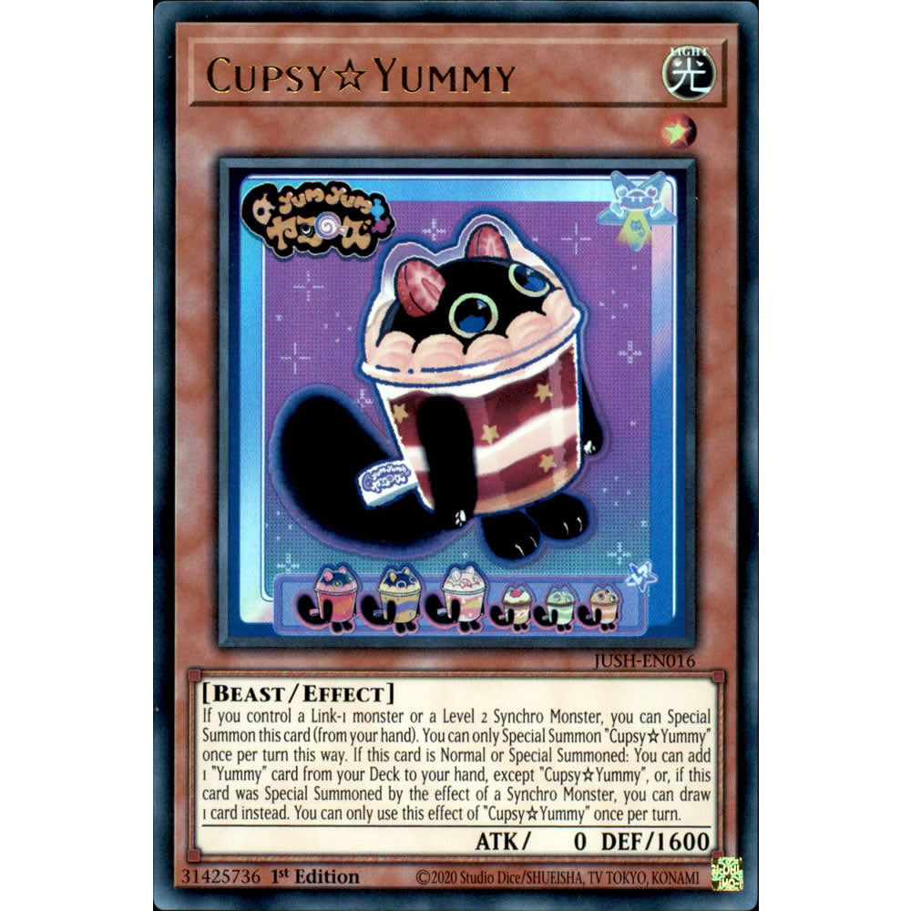Cupsy?Yummy JUSH-EN016 Yu-Gi-Oh! Card from the Justice Hunters Set