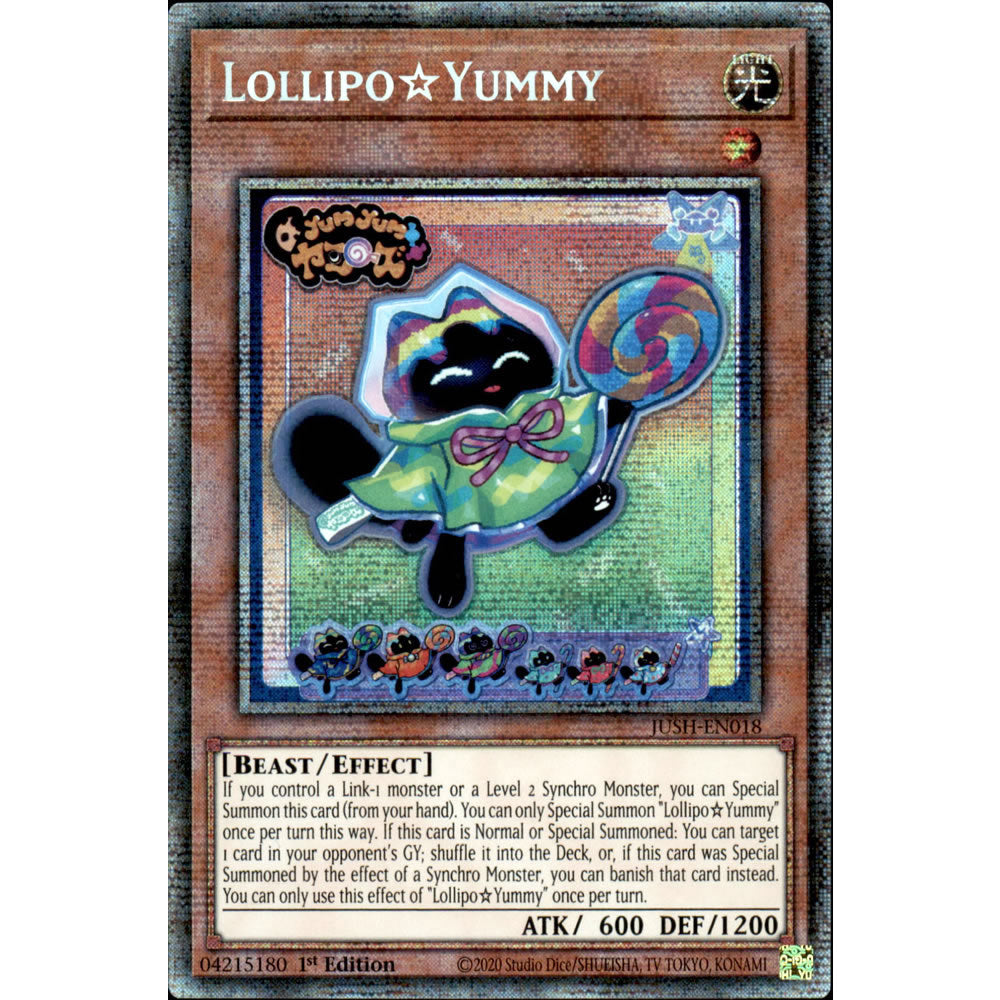 Lollipo?Yummy JUSH-EN018 Yu-Gi-Oh! Card from the Justice Hunters Set