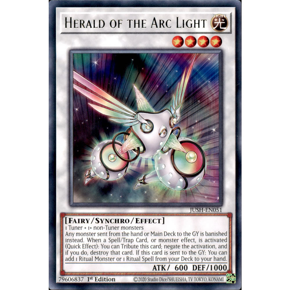 Herald of the Arc Light JUSH-EN051 Yu-Gi-Oh! Card from the Justice Hunters Set