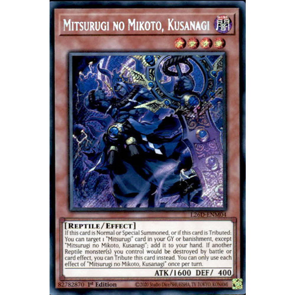 Mitsurugi no Mikoto, Kusanagi L26D-ENM04 Yu-Gi-Oh! Card from the Legendary Modern Decks 2026 Set