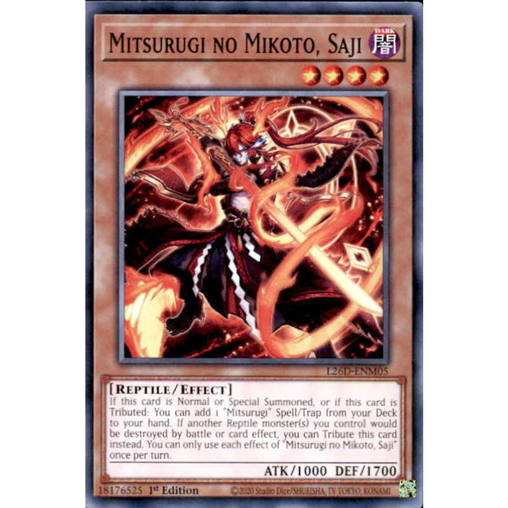 Mitsurugi no Mikoto, Saji L26D-ENM05 Yu-Gi-Oh! Card from the Legendary Modern Decks 2026 Set