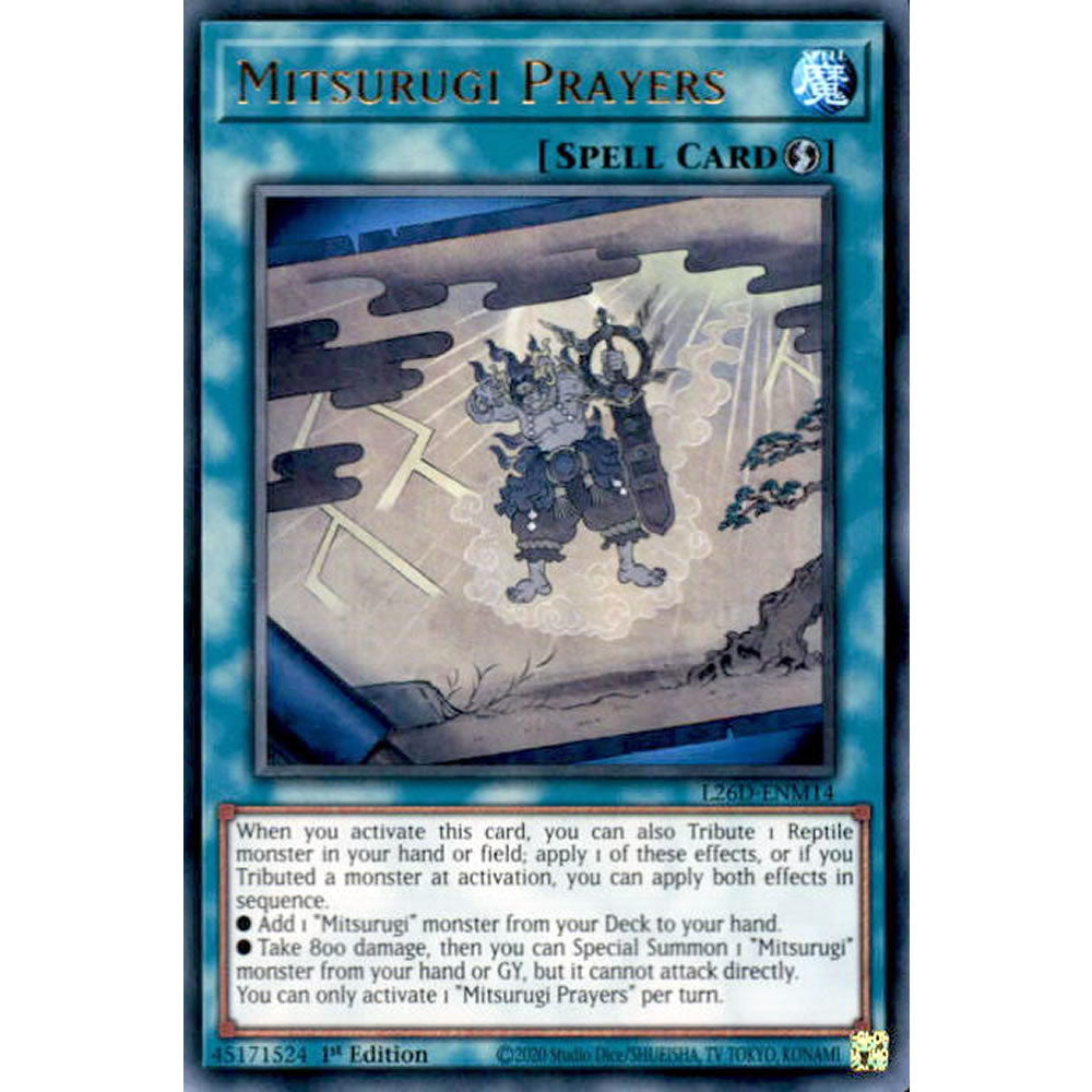 Mitsurugi Prayers L26D-ENM14 Yu-Gi-Oh! Card from the Legendary Modern Decks 2026 Set