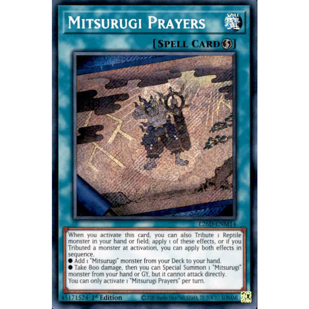 Mitsurugi Prayers L26D-ENM14 Yu-Gi-Oh! Card from the Legendary Modern Decks 2026 Set