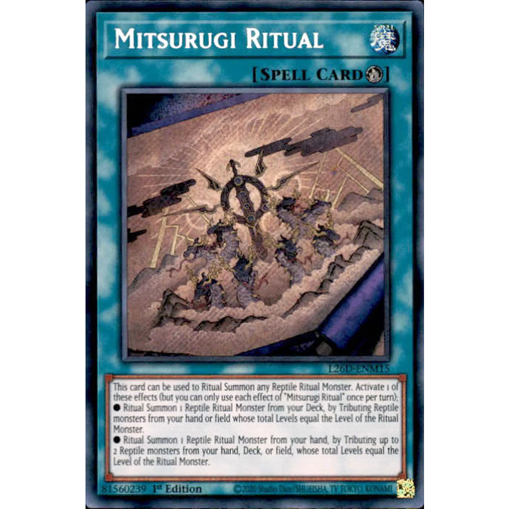 Mitsurugi Ritual L26D-ENM15 Yu-Gi-Oh! Card from the Legendary Modern Decks 2026 Set