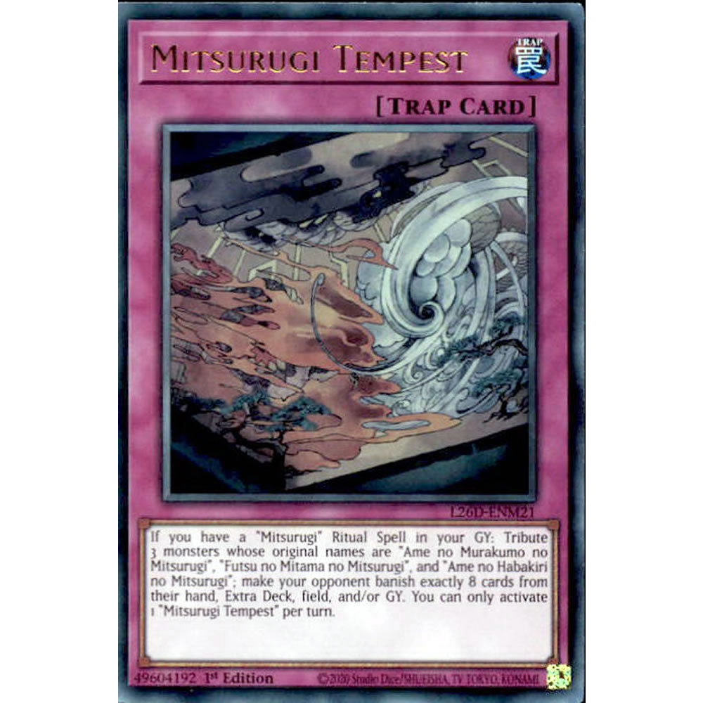 Mitsurugi Tempest L26D-ENM21 Yu-Gi-Oh! Card from the Legendary Modern Decks 2026 Set