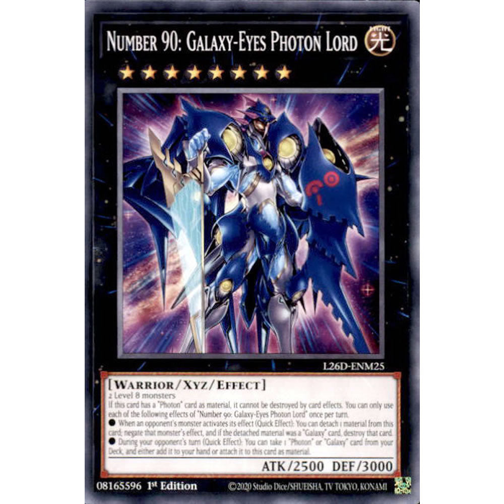Number 90: Galaxy-Eyes Photon Lord L26D-ENM25 Yu-Gi-Oh! Card from the Legendary Modern Decks 2026 Set