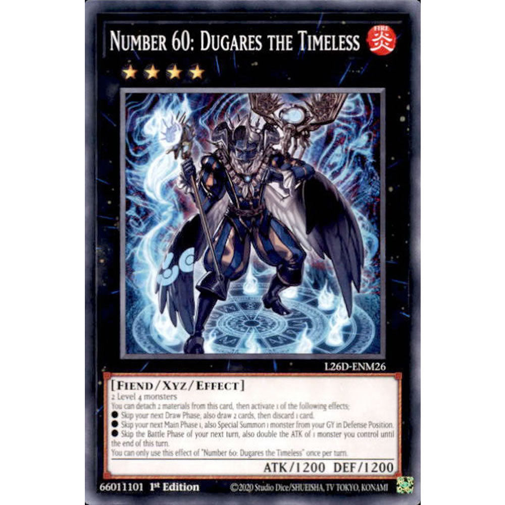 Number 60: Dugares the Timeless L26D-ENM26 Yu-Gi-Oh! Card from the Legendary Modern Decks 2026 Set