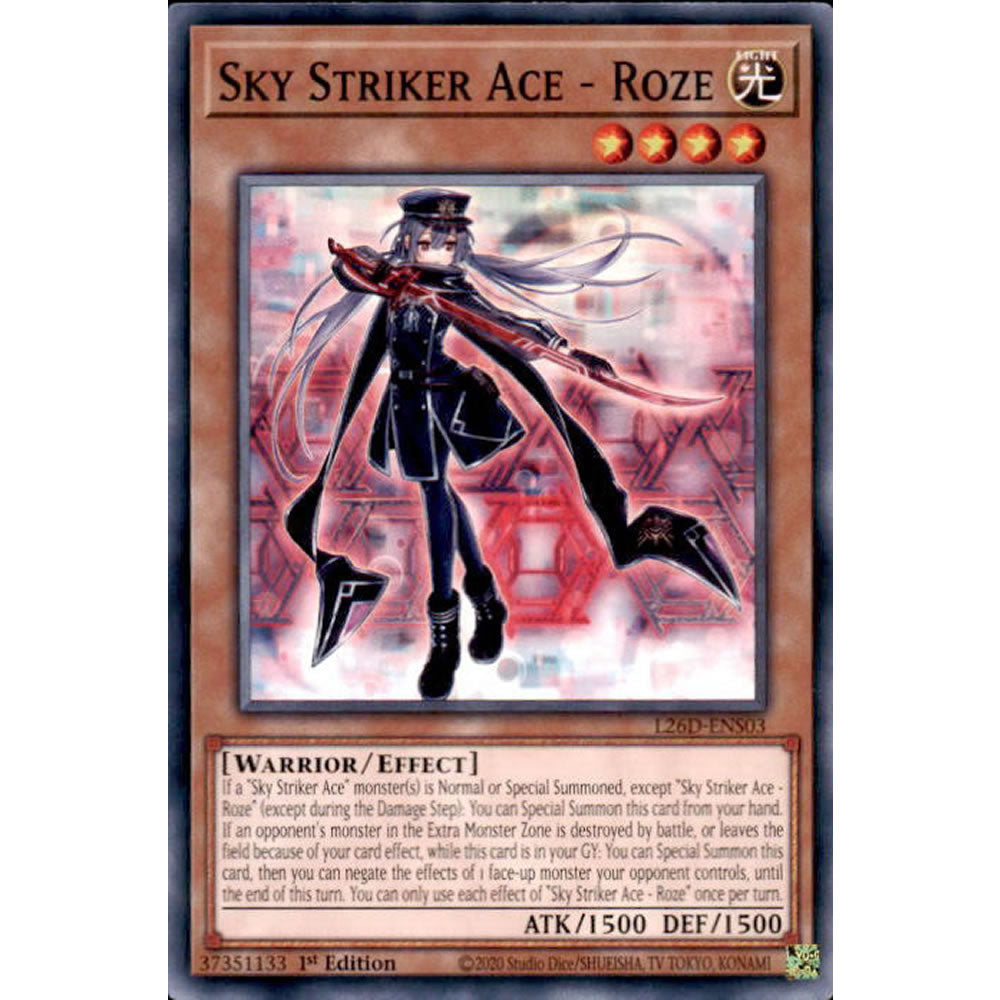 Sky Striker Ace - Roze L26D-ENS03 Yu-Gi-Oh! Card from the Legendary Modern Decks 2026 Set