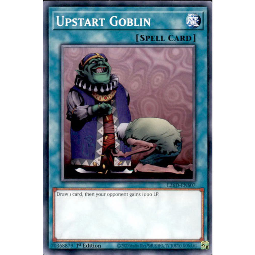Upstart Goblin L26D-ENS07 Yu-Gi-Oh! Card from the Legendary Modern Decks 2026 Set