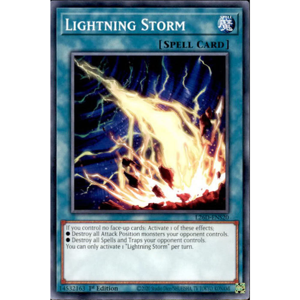 Lightning Storm L26D-ENS20 Yu-Gi-Oh! Card from the Legendary Modern Decks 2026 Set