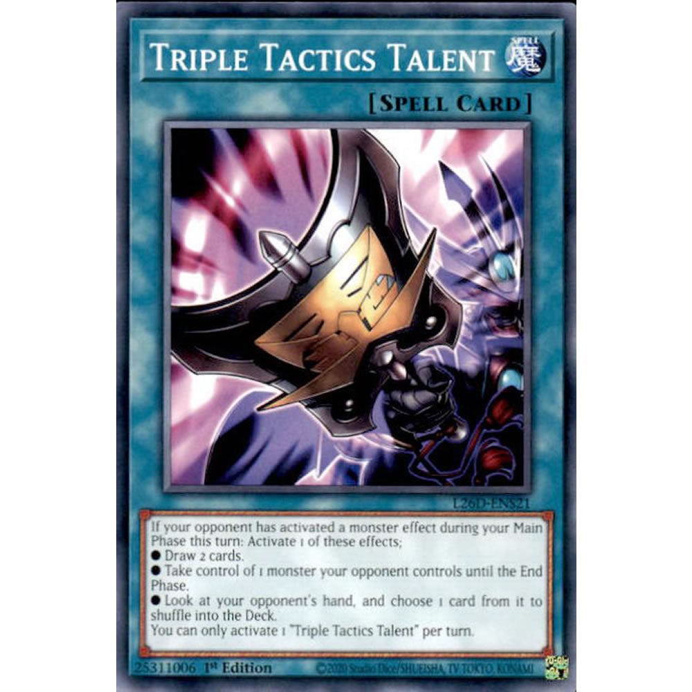Triple Tactics Talent L26D-ENS21 Yu-Gi-Oh! Card from the Legendary Modern Decks 2026 Set
