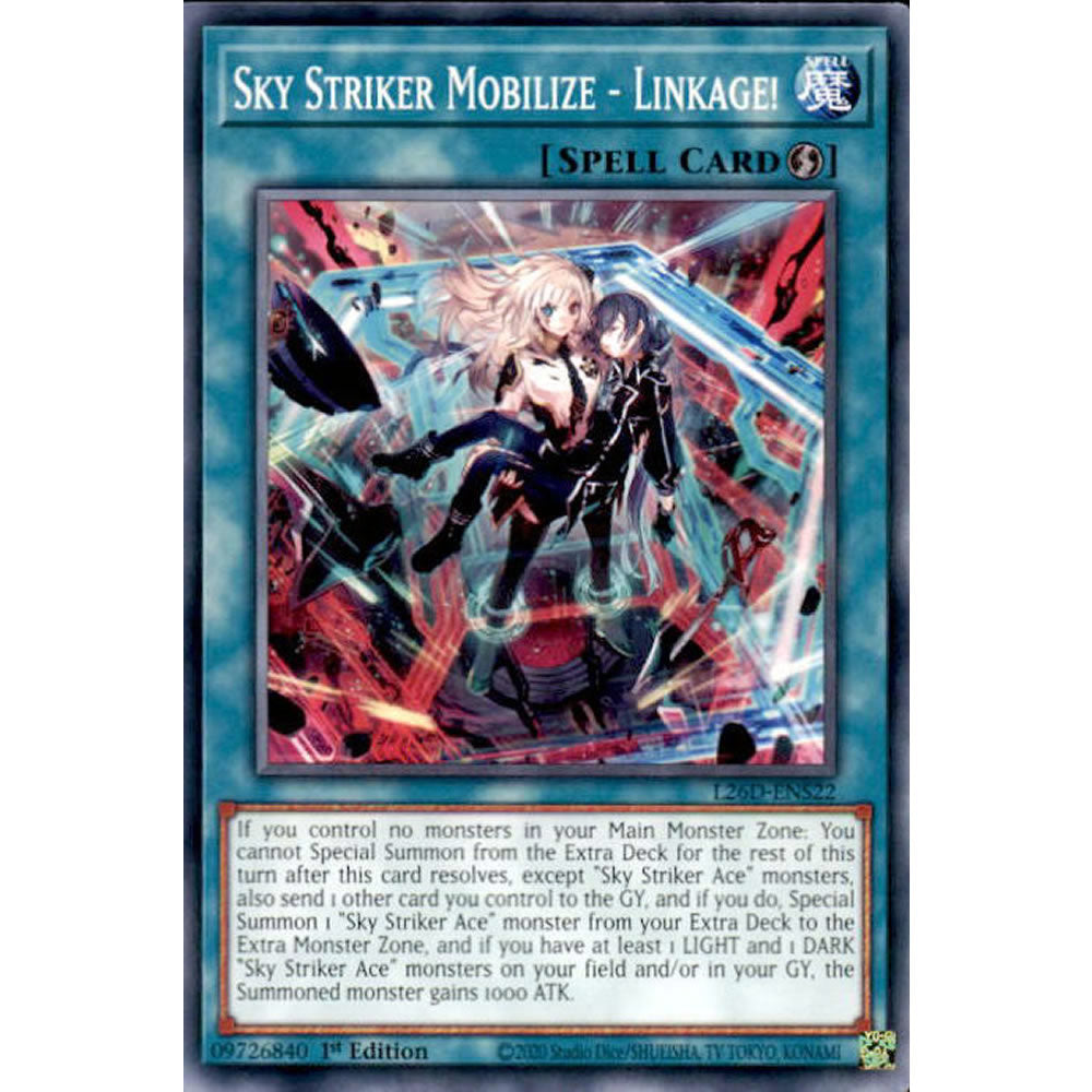 Sky Striker Mobilize - Linkage! L26D-ENS22 Yu-Gi-Oh! Card from the Legendary Modern Decks 2026 Set