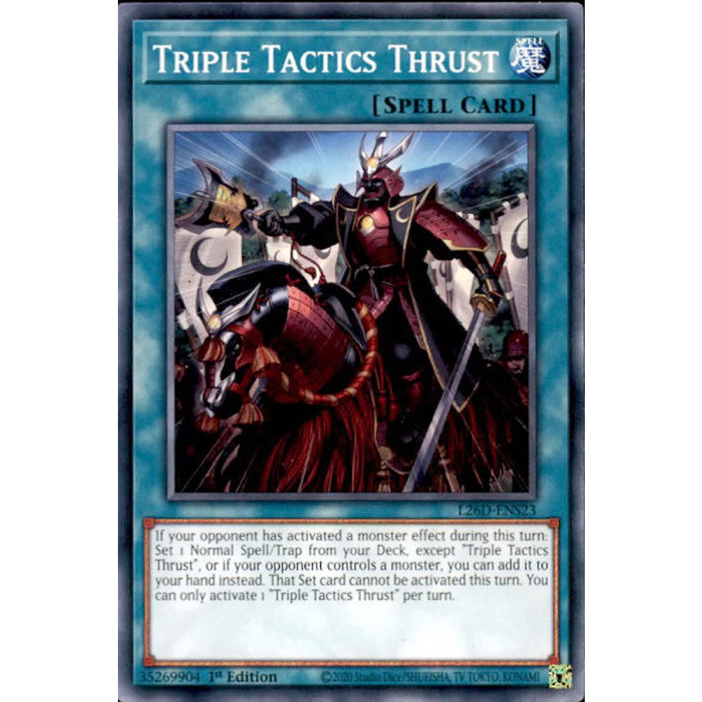 Triple Tactics Thrust L26D-ENS23 Yu-Gi-Oh! Card from the Legendary Modern Decks 2026 Set