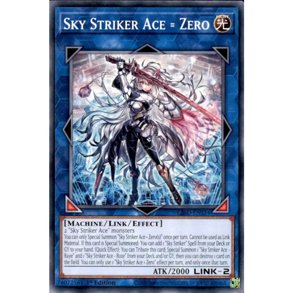 Sky Striker Ace = Zero L26D-ENS34 Yu-Gi-Oh! Card from the Legendary Modern Decks 2026 Set