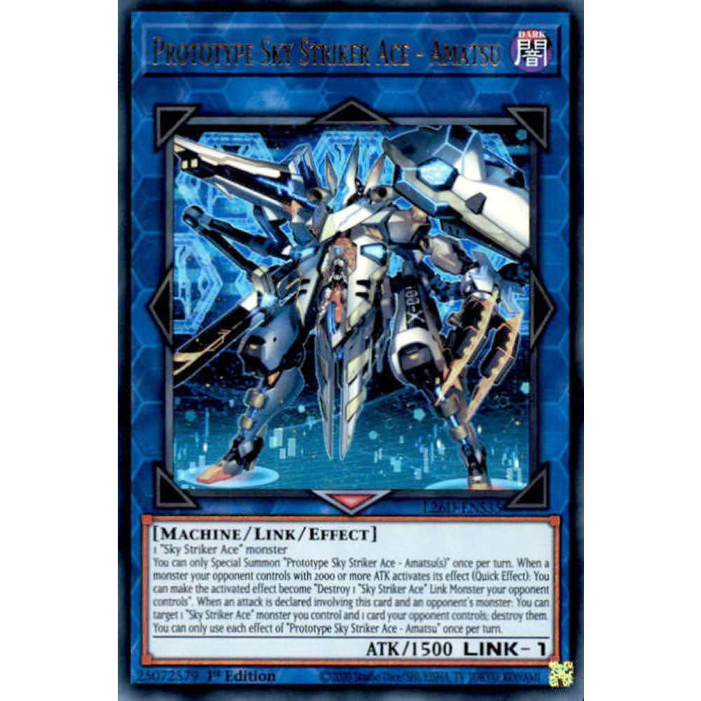 Prototype Sky Striker Ace - Amatsu L26D-ENS35 Yu-Gi-Oh! Card from the Legendary Modern Decks 2026 Set